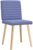 vidaXL Esszimmerstühle 2 Stk. Jeansblau Stoff 4101184 Bild 3