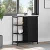 Sideboard, Kommode Schwarz Eichen-Optik 70 x 30 x 80 cm j2790p Bild 2