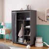 Kleiderschrank Doros Grau 100 x 146.6 cm offen rollbar Vicco Bild 4