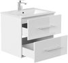 Badmöbel Firenze 60 SoftClose weiss hochglanz : Weiss hochglanz Bild 4