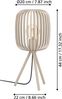 EGLO Tischleuchte Tischleuchte ROMAZZINA, exkl. E27, Stahl, Tischlampe, Ein-/Ausschalter, ohne Leuchtmittel, Stativ Nachtischlampe, 20x 20x43,5cm, Dreibein, Deko Schlafzimmer Bild 3