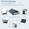 Kunststoff-Hundehütte Tierunterkunft mit abschließbarer Metalltür Belüftungsschlitzen & geneigtem Dach Grau Bild 5