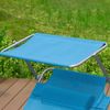 SoBuy OGS48-B Sonnenliege, Textilgewebe, Lackiert, Blau, 198 x 31 x 62 cm Bild 4