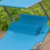 SoBuy OGS48-B Sonnenliege, Textilgewebe, Lackiert, Blau, 198 x 31 x 62 cm Bild 5