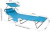 SoBuy OGS48-B Sonnenliege, Textilgewebe, Lackiert, Blau, 198 x 31 x 62 cm Bild 3