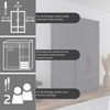 OTTO home Kleiderschrank Mehrzweckschrank Aktenschrank Möbel Mietswohnung Schlafzimmer AVOLA (3 verschiedene Ausstattungen BASIC/CLASSIC/PREMIUM (inkl. SOFT-CLOSE) mit hochwertigen Stangengriffen in Schwarz aus Metall MADE IN GERMANY Bild 4
