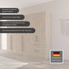 OTTO home Kleiderschrank Mehrzweckschrank Aktenschrank Möbel Mietswohnung Schlafzimmer AVOLA (3 verschiedene Ausstattungen BASIC/CLASSIC/PREMIUM (inkl. SOFT-CLOSE) mit hochwertigen Stangengriffen in Schwarz aus Metall MADE IN GERMANY Bild 3