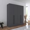 OTTO home Kleiderschrank Mehrzweckschrank Aktenschrank Möbel Mietswohnung Schlafzimmer AVOLA (3 verschiedene Ausstattungen BASIC/CLASSIC/PREMIUM (inkl. SOFT-CLOSE) mit hochwertigen Stangengriffen in Schwarz aus Metall MADE IN GERMANY Bild 2