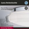 Paulmann 71078 LED Deckenleuchte Luena 25cm Glas Chrom 3000K IP44 Bild 3