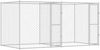 vidaXL Hundekäfig Silber 400 x 200 x 200 cm Verzinkter Stahl 3368306 Bild 2