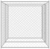 vidaXL Hundekäfig Silber 400 x 200 x 200 cm Verzinkter Stahl 3368306 Bild 5