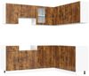 vidaXL 11-tlg. Küchenschrank-Set Porto Räuchereiche Holzwerkstoff 3314966 Bild 2