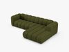 Micadoni Modulares Ecksofa Lupine 4-Sitzer Rechts Boucle Baloo Dunkel-Olivgrün Bild 3