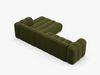 Micadoni Modulares Ecksofa Lupine 4-Sitzer Rechts Boucle Baloo Dunkel-Olivgrün Bild 4