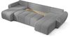 AX LIVING Malatya U Couch mit Schlaffunktion Ecksofa Hellgrau 311 cm Bild 4