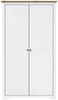 vidaXL Kleiderschrank BODO Weiß und Braun 99x53,5x173 cm Kiefernholz 355060 Bild 3