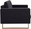 vidaXL 3-Sitzer-Sofa Stoff Schwarz [281390] Bild 4
