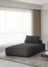 Sofa Set 2-teilig Sezlong und Sofa 3-Sitzer CELES in Stoff Scala Anthrazit Bild 4