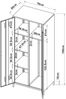Kleiderschrank Seinäjoki 180x76x50 cm Weiß [en. casa] Bild 5