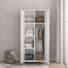 Kleiderschrank Seinäjoki 180x76x50 cm Weiß [en. casa] Bild 3