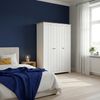 Kleiderschrank Vasand 175x120x52 cm Weiß/Eicheoptik [en. casa] Bild 3