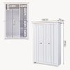 Kleiderschrank Vasand 175x120x52 cm Weiß/Eicheoptik [en. casa] Bild 5