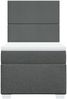 vidaXL Boxspringbett mit Matratze Dunkelgrau 90x200 cm Stoff 3290365 Bild 4