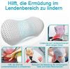 Mutig Rückenkissen Lendenkissen ergonomisches Rückenkissen Memory Foam, Lendenwirbelkissen zur Druckentlastung, orthopädisches Rückenstützkissen für unteren Rücken, Rückenpolster für Bürostuhl Autositz Bett Stuhl Bild 3