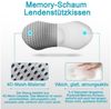 Mutig Rückenkissen Lendenkissen ergonomisches Rückenkissen Memory Foam, Lendenwirbelkissen zur Druckentlastung, orthopädisches Rückenstützkissen für unteren Rücken, Rückenpolster für Bürostuhl Autositz Bett Stuhl Bild 4