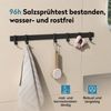 doporro Garderobenleiste Kleiderhaken 4/6/8 Verschiebbare Alu-Wandhaken selbstklebend Stalo-12 (8 St), 4 Verschiebbare Wandhaken aus Alu Bild 4