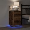 vidaXL Nachttisch Altholz 39 x 34,5 x 65 cm Holzwerkstoff 869632 Bild 4