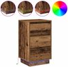 vidaXL Nachttisch Altholz 39 x 34,5 x 65 cm Holzwerkstoff 869632 Bild 2