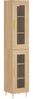 Highboard, BuffetSchrank, Büroschrank Sonoma-Eiche 34,5x34x180 cm Holzwerkstoff Bild 2