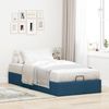 vidaXL Ottoman-Bett ohne Matratze Blau 100x200 cm Stoff 3310860 Bild 3