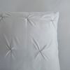 Pure Microfaser Bettwäsche 155 X 220 cm + 1- 80 X 80 cm Elegance luxury stitching pleats grau Bild 2