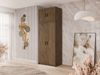 Kleiderschrank Elena 2D (Farbe: Lefkas Eiche, mit Schrankaufsatz) Bild 2