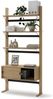 Selsey 'Ollie' Standregal mit 3 Fächern und Stauraum, Eichenholzoptik, 193 x 88 x 40 cm Bild 4