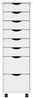 vidaXL Rollschrank mit Schubladen MOSS Weiß Massivholz Kiefer 355895 Bild 4