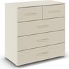 rauch Aditio Box, Kommode, 5 Schubladen, mit Softclose-Funktion, Farbe Beige, BxHxT 80x81x42cm Bild 3