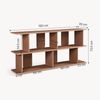 Standregal Gäljami 160x35x74 cm Walnussoptik [en. casa] Bild 3