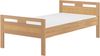 Erst-Holz Massivholzbett Seniorenbett Buche natur 100x200 Einzelbett Hohes Bett mit Matratze 60. 74-10FLM Bild 2