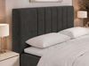 Boxspringbett INERO DUO, Doppelbett mit Multipocket-Matratze H3, Boxspringbett mit Stauraum, gestepptes Kopfteil - 160x200 - Dunkelgrau Stukture - Topper T25 Bild 5
