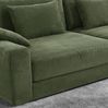 Big-Sofa 290 cm breit Federkern Polsterung Lounge Couch extratief in Cord Grün Bild 4