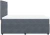 vidaXL Boxspringbett mit Matratze Dunkelgrau 140x190 cm Samt 3292335 Bild 5