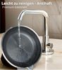 Pfanne Edelstahl Wabenstruktur Ø24cm Induktion Pfanne Anti Haft Kratzfest Silber Bild 5