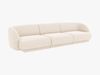 Micadoni Sofa Miley 3-Sitzer Chenille Eden Elfenbein Bild 2