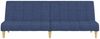 vidaXL Schlafsofa 2-Sitzer Blau Stoff 375830 Bild 5
