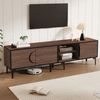 Merax Lowboard für 80-Zoll-Fernseher (1 St, 180*35*49cm), TV-Board mit 3 Türen und offenen Fächern, Fernsehschrank TV-Schrank Bild 2