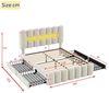 TavilaEcon Polsterbett Doppelbett Funktionsbett Stauraumbett mit 4 Schubladen, mit LED-Lichtleiste mit USB und Stereoanlage 140*200cm Bild 4