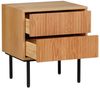 Bronx71 Nachttisch Yoka Eiche hell 2 Schubladen Bild 5